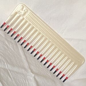 Vintage MEBCO 80s 90s Volume Hair Comb Twice Dipped Wide Tooth Detangling Cream